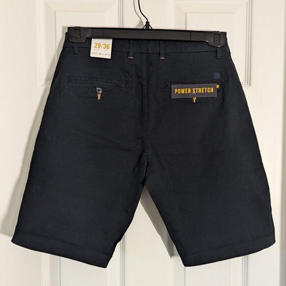 NWT Denim & Flower Navy Power Stretch Shorts - Picture 4 of 7